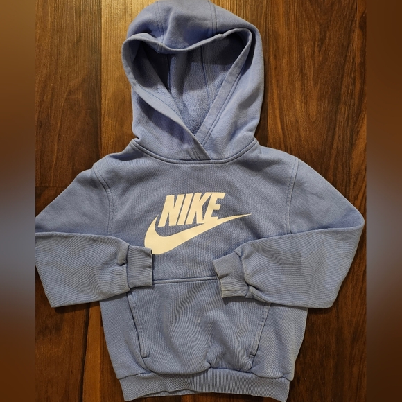 Youth Sz Small Nike Pullover Light Blue Hoodie, Worn 1 or 2x, Like Brand New - Picture 2 of 4